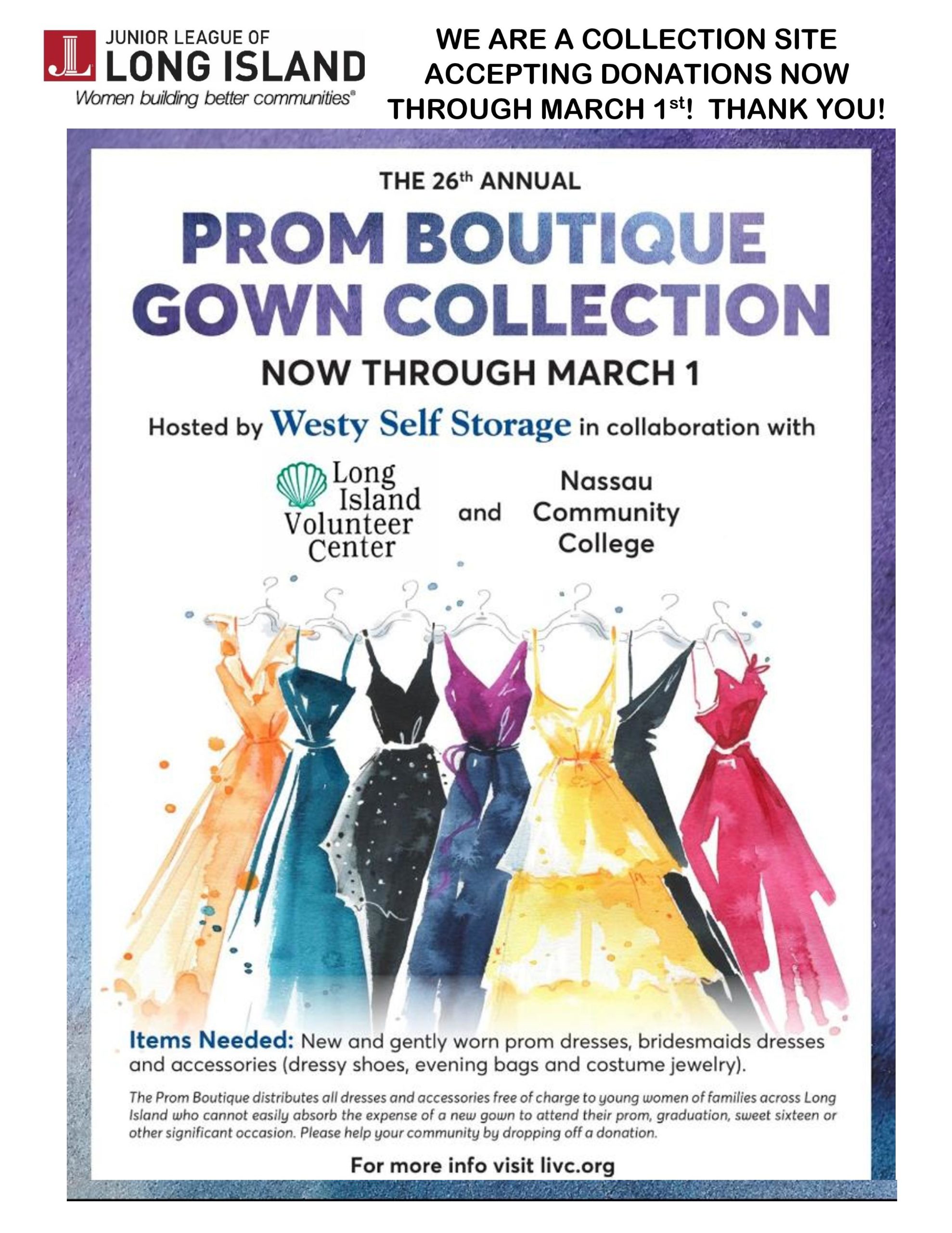 prom dress donation near me