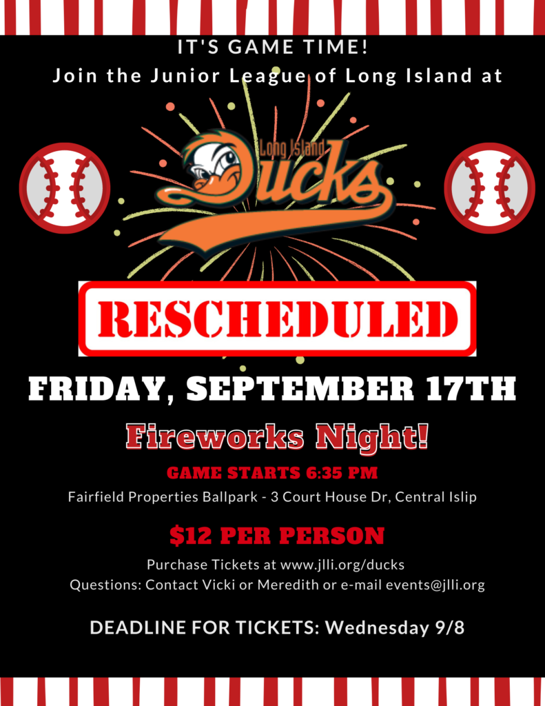 Join JLLI at the Ducks Game on 9/17